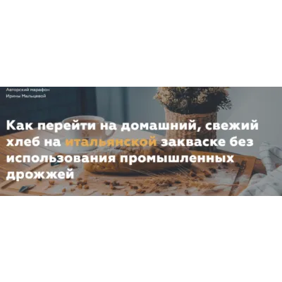 Итальянская закваска для здорового хлеба (Ирина Мальцева)