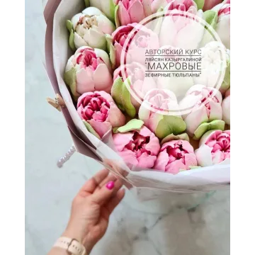 Махровые зефирные тюльпаны (Ляйсян Казыргалина)