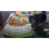 Банановый кекс с пасхальным декором (Людмила Букина)