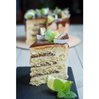 Торт "Кокосовый баунти-лайм" (Анна Ульянова, Anuta_maletina)