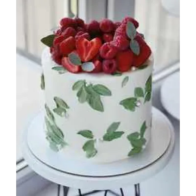 Торт "Клубника-Базилик" (Ольга Куликова) @kulik_ova