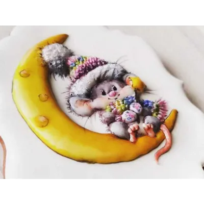 [Где торт?] Пряник "Мышонок на луне" (Елена Кортусова)