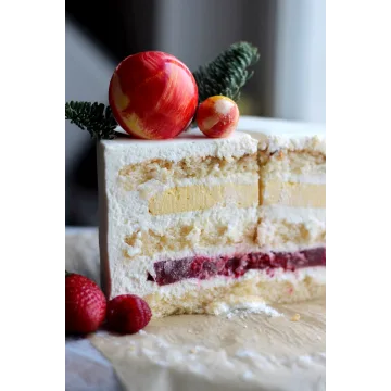 Торт Миндальный, манго - малина - клубника (Нюта Зеленская)