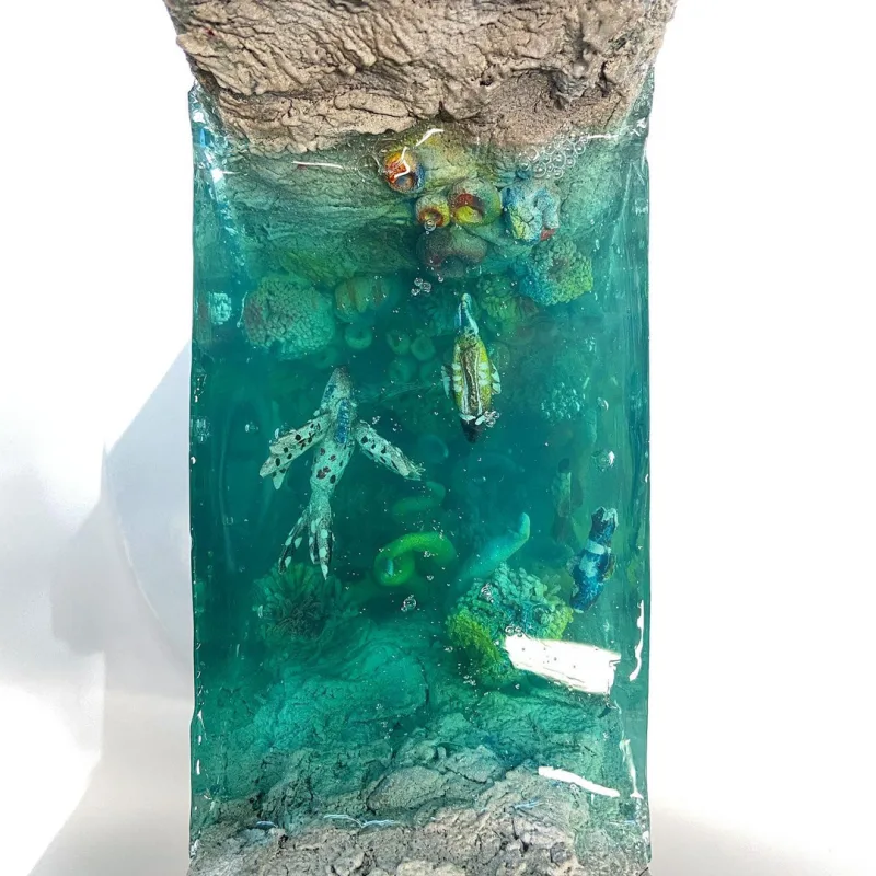 Вертикальный торт «Прозрачный аквариум» (Кристина Дольник)