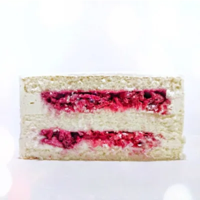 Торт "Кокосовый с вишней" и чизкейком внутри (fitbaker)