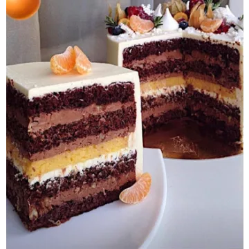 Бисквитный торт "Апельсин-Шоколад" (kasadelika)