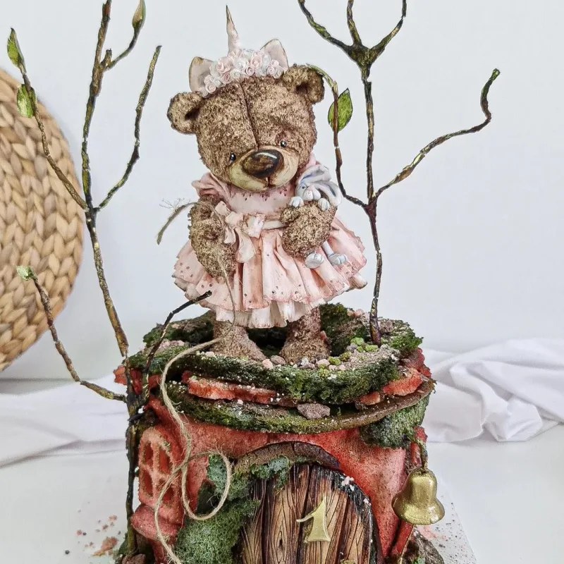 Мастер класс 3д торт "Мишка-малышка” (Ольга Громак, gromak_cake_omsk)