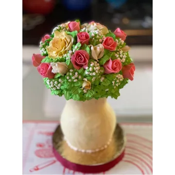 Декор торта «Вертикальный букет»(Татьяна Шкода)