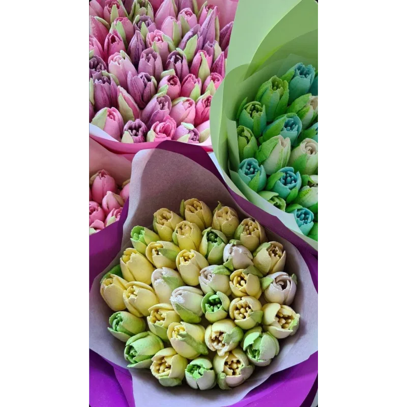 Видеоурок "Зефирные тюльпаны" (Ляйсян Казыргалина)