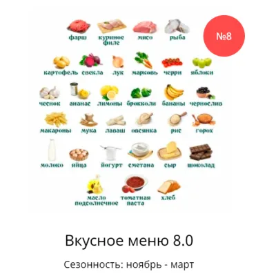 [Ленивый кулинар] Вкусное меню 8.0 (Ольга Данчук, Елена Воронцова)
