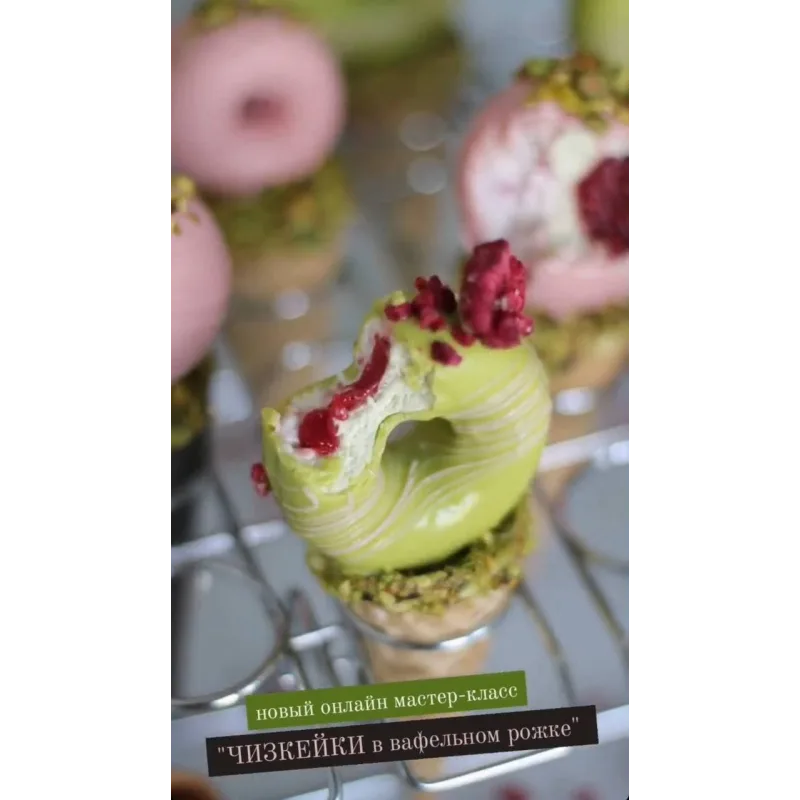 Чизкейки в вафельном рожке (Анастасия Сдобникова, School Sweet)