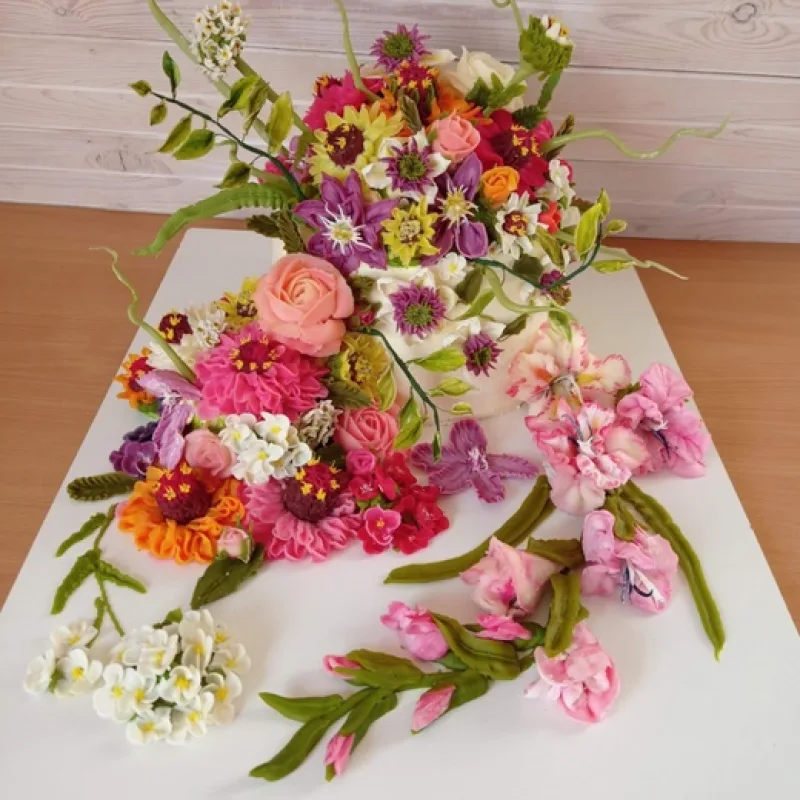 Кремовая флористика (vitalija_cake)