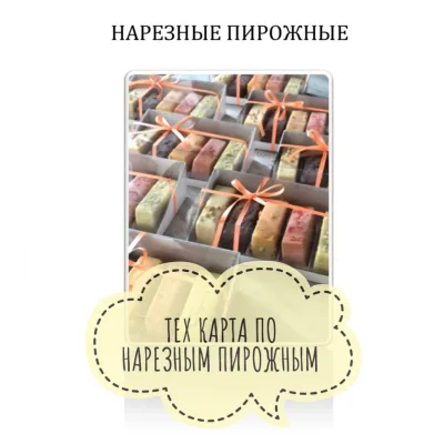Нарезные пирожные 2 набор (Елена Скалобан, shescake)