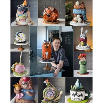 Курс по детским 3D-тортам Зверюшки (Анастасия Казарьянц) @pro.moi.tort