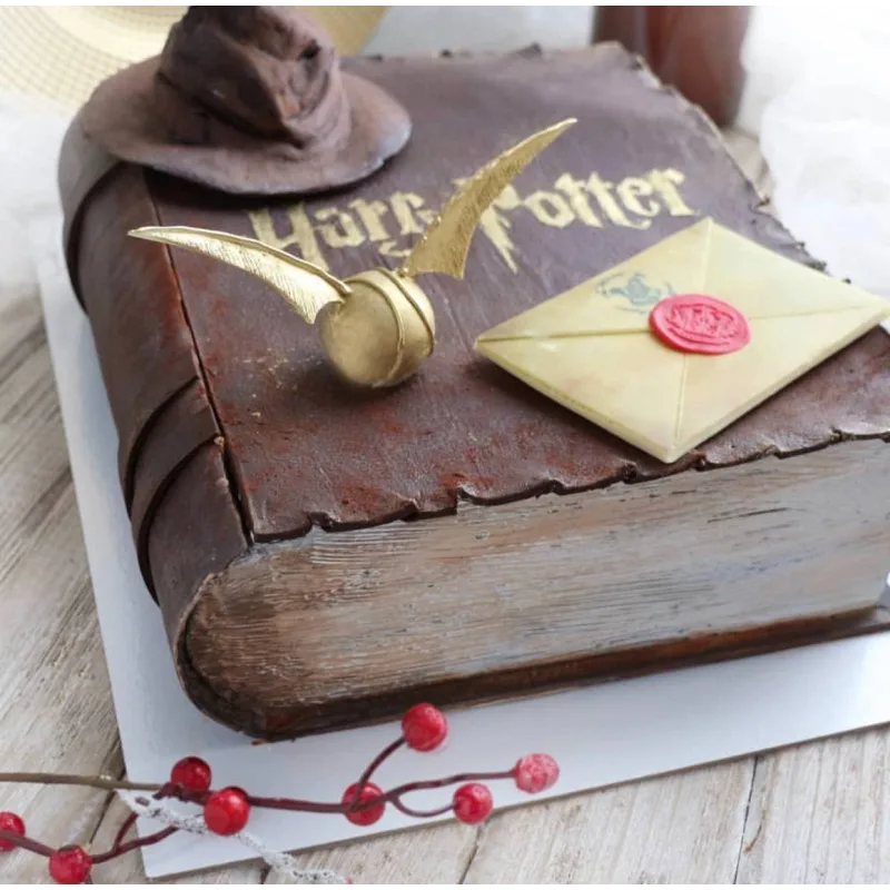 Торт "книга Гарри Поттера" (Ксения ПаниМарципани)