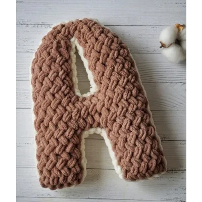 [Вязание] Мастер-класс букв из пряжи Alize Puffy Fine (Юлия Бушина)