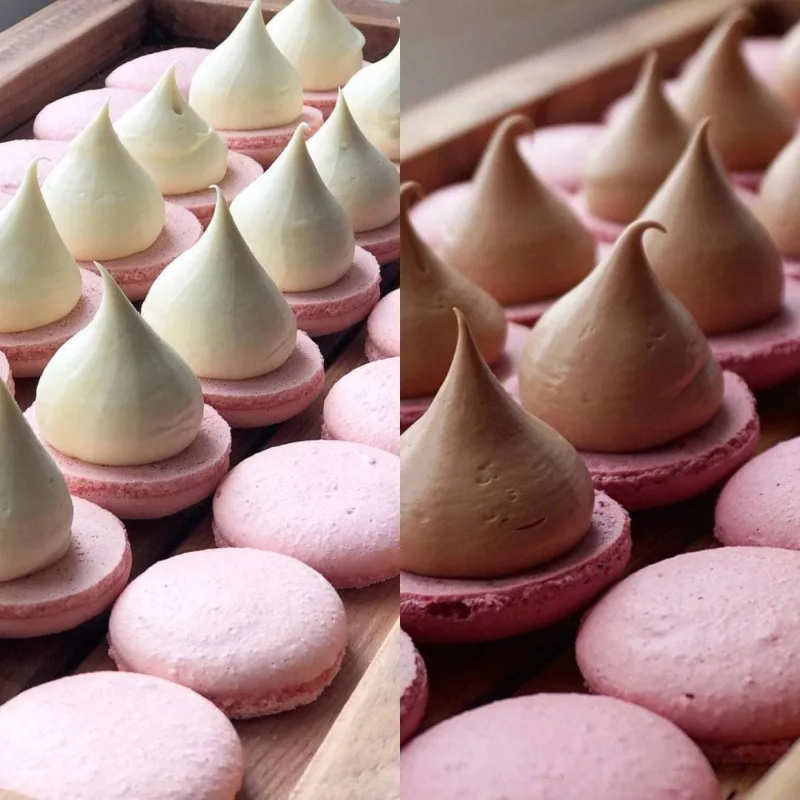 Крышки макарон на французской меренге с сушкой (vkus_macaron)