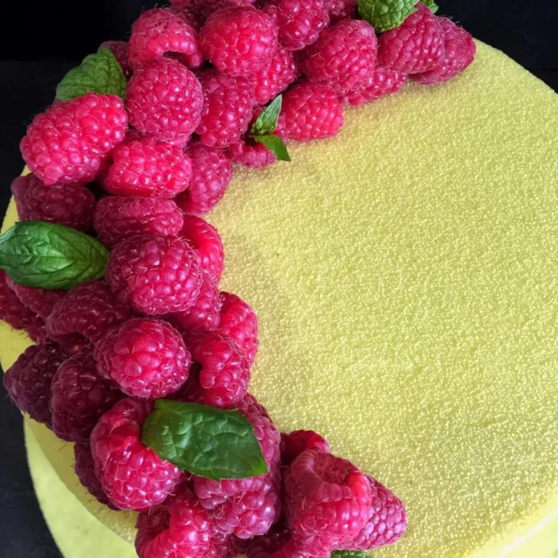 Торт "Фисташковый пломбир-малина" (Елена Радова)