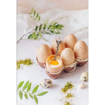 Десерт-яйца в лотке в двух вариантах (Екатерина Завирюха)