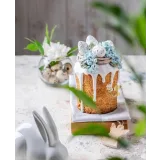 Кружевной кулич с декором 2 (Надежда Коломейцева)