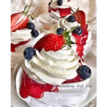 [art2cake] Пирожное «Белоснежная Павлова» (Надежда Коломейцева)