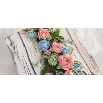 Пряники с цветами на 8 марта (Елена Кортусова)