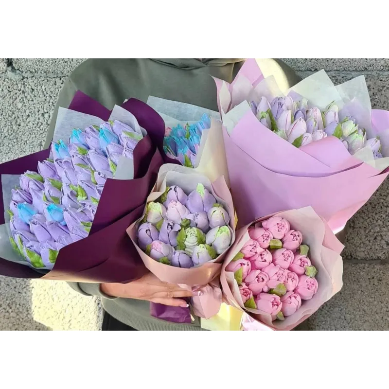 Видеоурок "Зефирные тюльпаны" (Ляйсян Казыргалина)