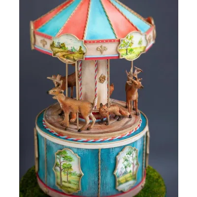 [g.l.cake] Шоу-торт Винтажная карусель (Людмила Гавриленко)