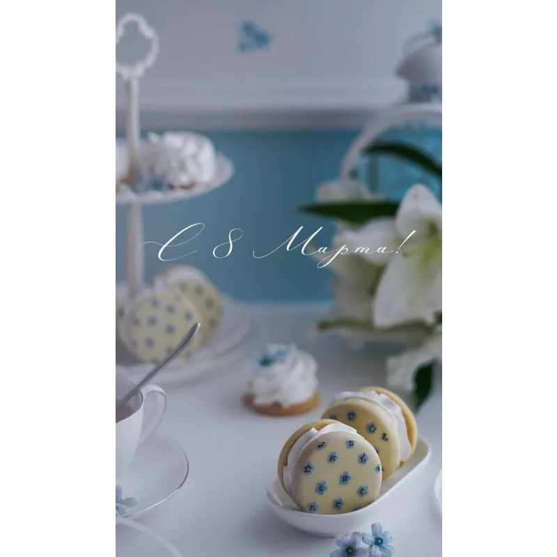 МК по приготовлению десертов и росписью «ситцевой» глазурью (Марина Невская, Nebesnyii_mindal)