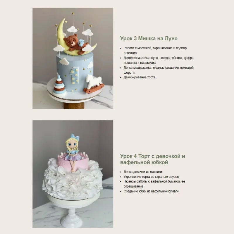 [kasadelika] Декор детских тортов 4.0. Тариф Оптимальный (Анастасия Кудимова, Олеся Кудимова)