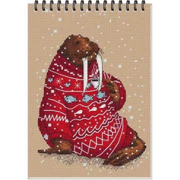 Схема для вышивки крестиком "Морж" (Екатерина Гафенко, Мила Вождь)