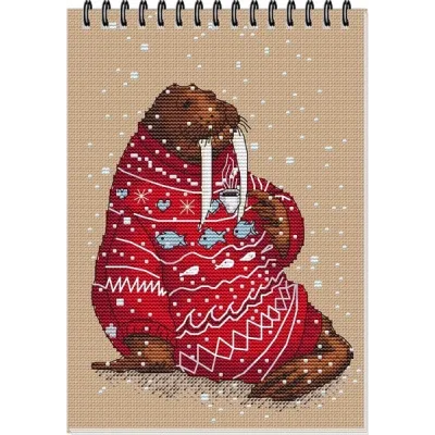 Схема для вышивки крестиком "Морж" (Екатерина Гафенко, Мила Вождь)