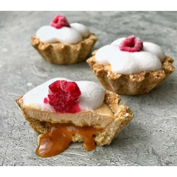 Веган тарты с карамелью и грушей (Юлия Яровая)