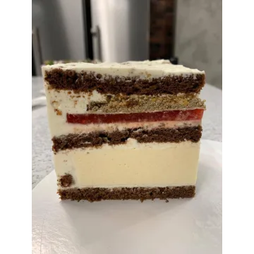 Шоколадный торт с мандариновым чизкейком (Наталья Оленникова, imbir_gvozdika)