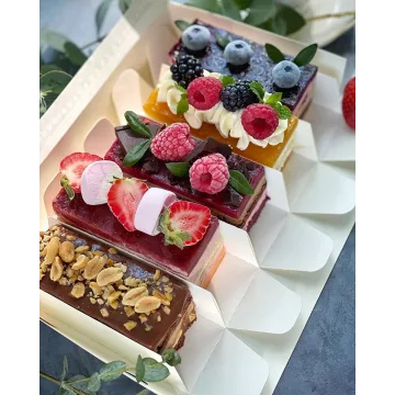 Муссовые нарезные пирожные. 10 вкусов (Анастасия Коновалова, nastasya_cakes)