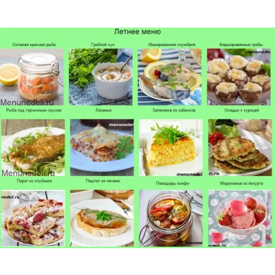 [Меню недели] Как готовить один раз в две недели: летнее меню (Дарья Черненко)