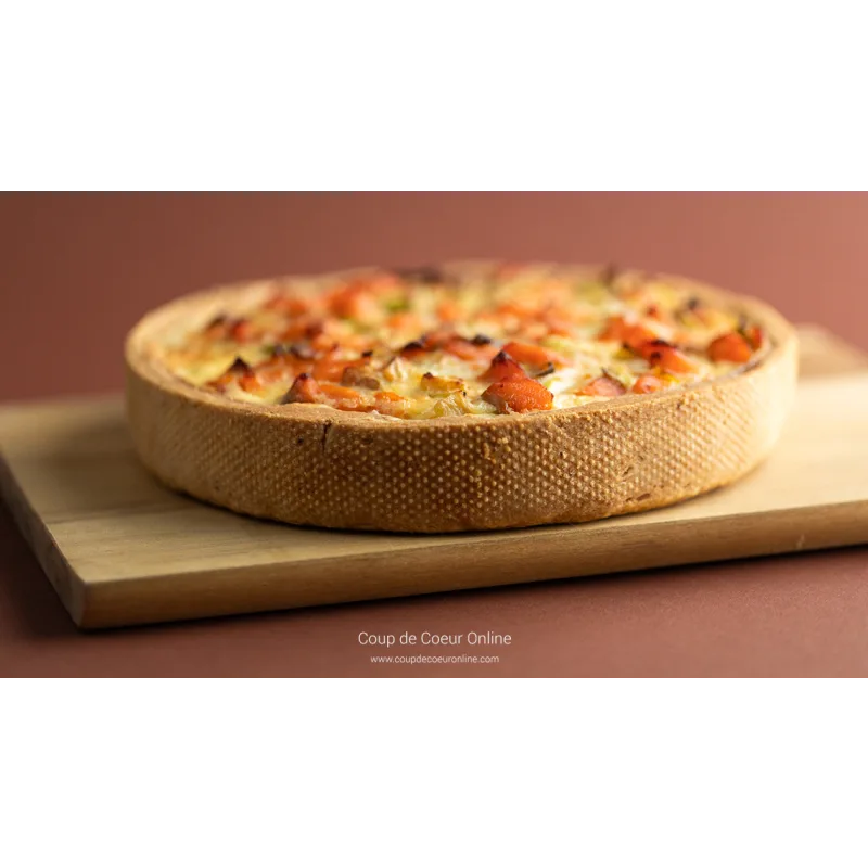 Киш с красной рыбой, цуккини и луком пореем (Екатерина Курбатова, Coup de Coeur Online)