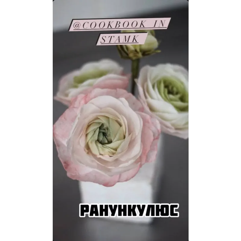 Вафельная флористика (cookbook_insta)