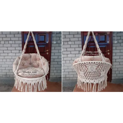 [Макраме] Качель с бабочками (Оксана Дегтяренко)