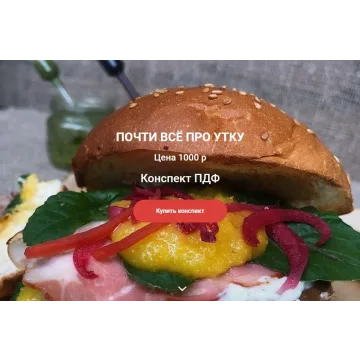 Кулинарный конспект "Почти все про утку" (Ольга Деффи)