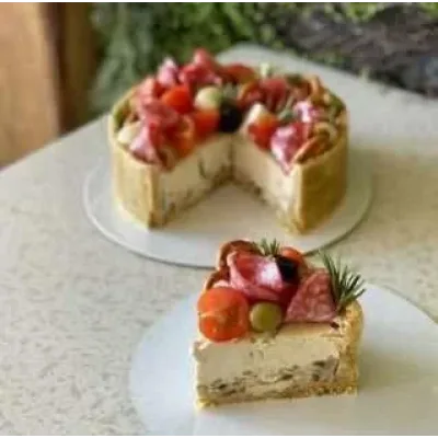 Чизкейк Куриный жульен (brutal_cakes)