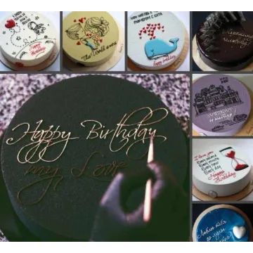 Видео-МК по письму и рисунку на торте (laura_mami)