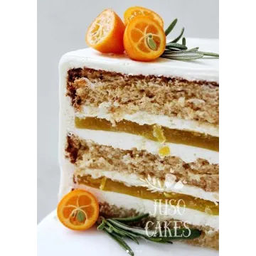 Карамельный торт с яблочной начинкой. Рецепт и Техника (Juso Cakes)