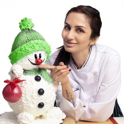 Торт - Снеговик (Даяна Лус)