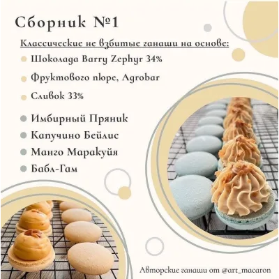 Классические невзбитые ганаши 1.0 (art__macaron)