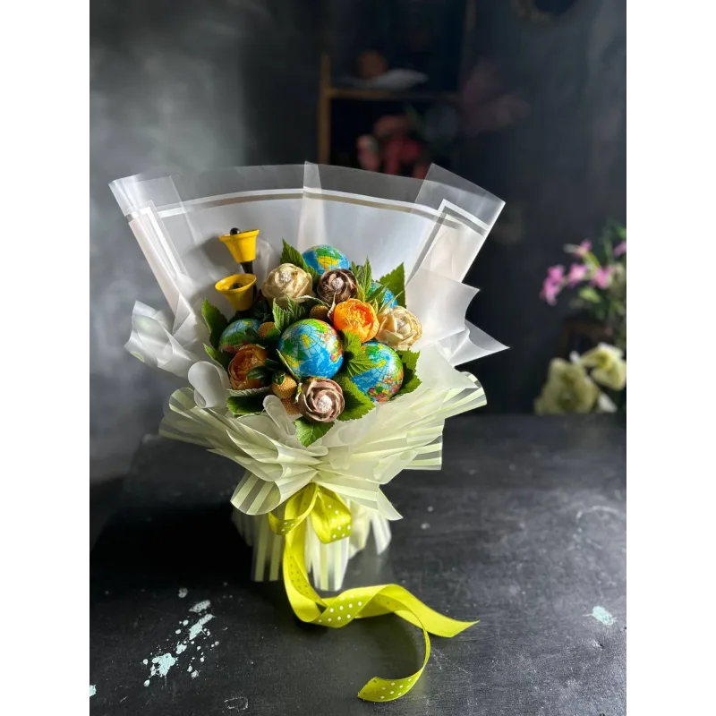 [ВегБукет] Восхитительные бюджетные букеты из зефира к 1 сентября (Юлия Чувьюрова)