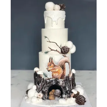 Онлайн урок "Зимняя Сказка" (Лилит Аракелян, Mac Baker)