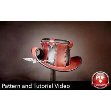[DieselpunkRo] Шляпа из кожи «Steampunk Top Hat»
