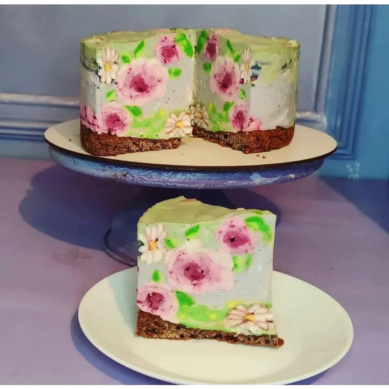 Техника cakeinside и тема цветы (Евгения Кизленко, Kizlenkocake)