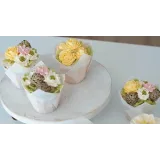 Базовый Онлайн курс по кремовой флористике «Весенние капкейки» (Залина Борисова)